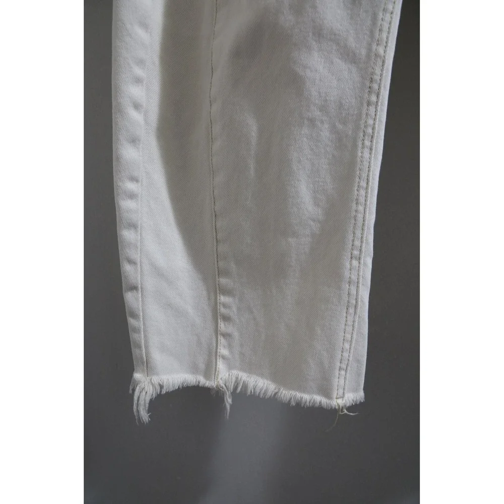 Free People We The Free Twenty Four Barrel Leg Pants Cream White‎ Denim Size 24